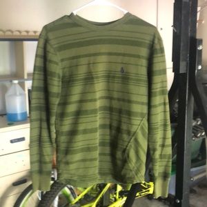 Volcom Kids green long sleeve tee